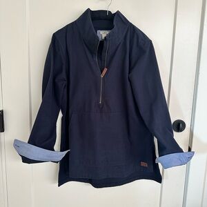 L.L. Bean Chamoise - Navy blue with contrast sleeve
